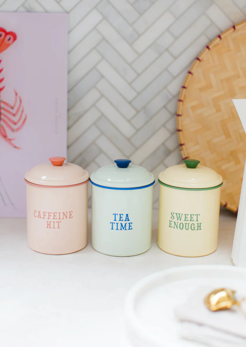 Yvonne Ellen Enamel Coffee Storage Canister - Image 6