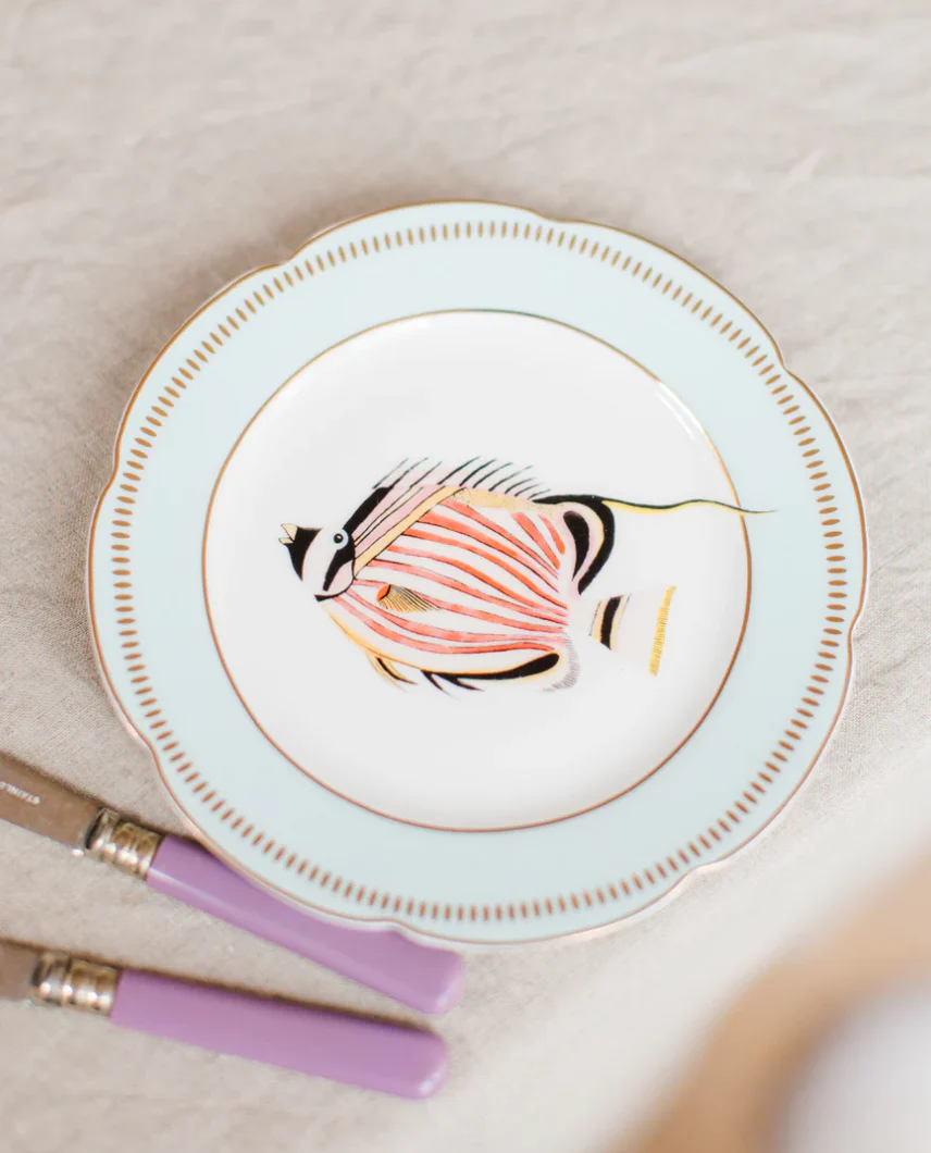 Yvonne Ellen Fishy Tea Plates, Set Of 4 - Image 3