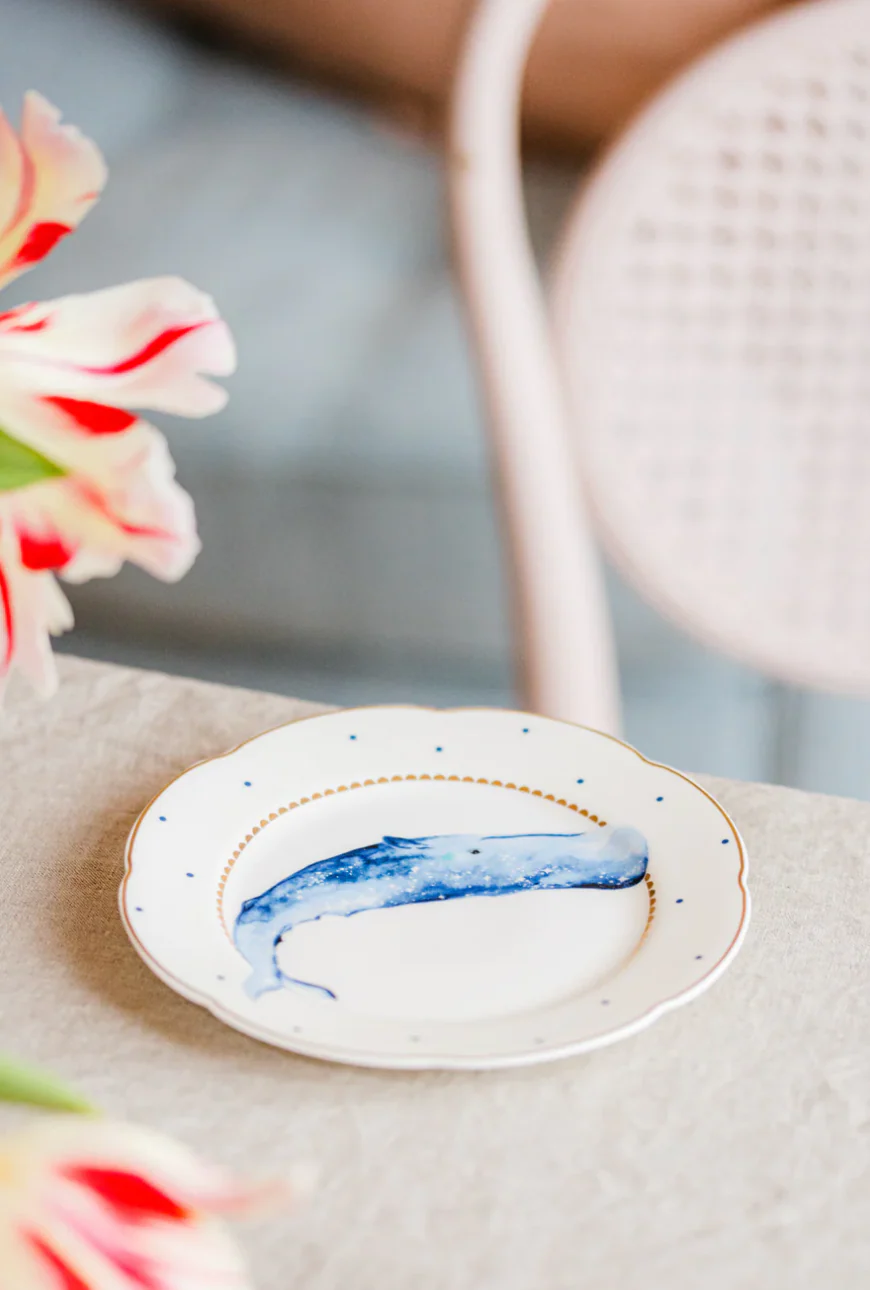 Yvonne Ellen Fishy Tea Plates, Set Of 4 - Image 4