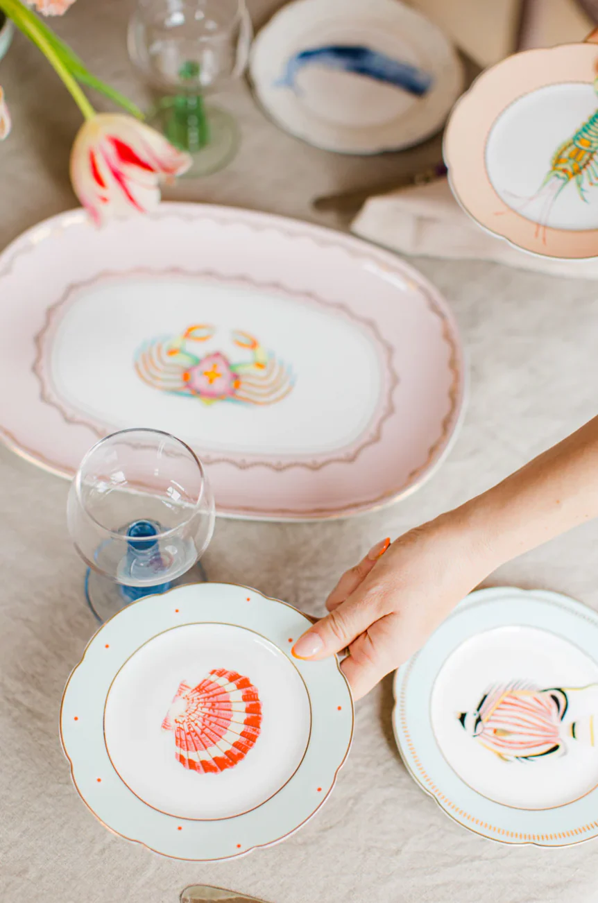 Yvonne Ellen Fishy Tea Plates, Set Of 4 - Image 5