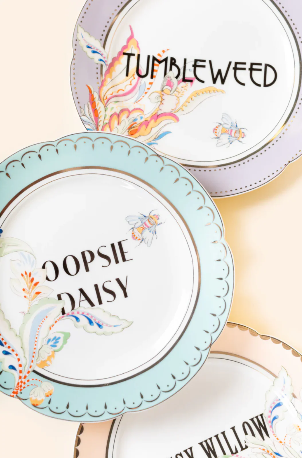 Yvonne Ellen Floral Tea Plates, Set Of 4 - Image 3