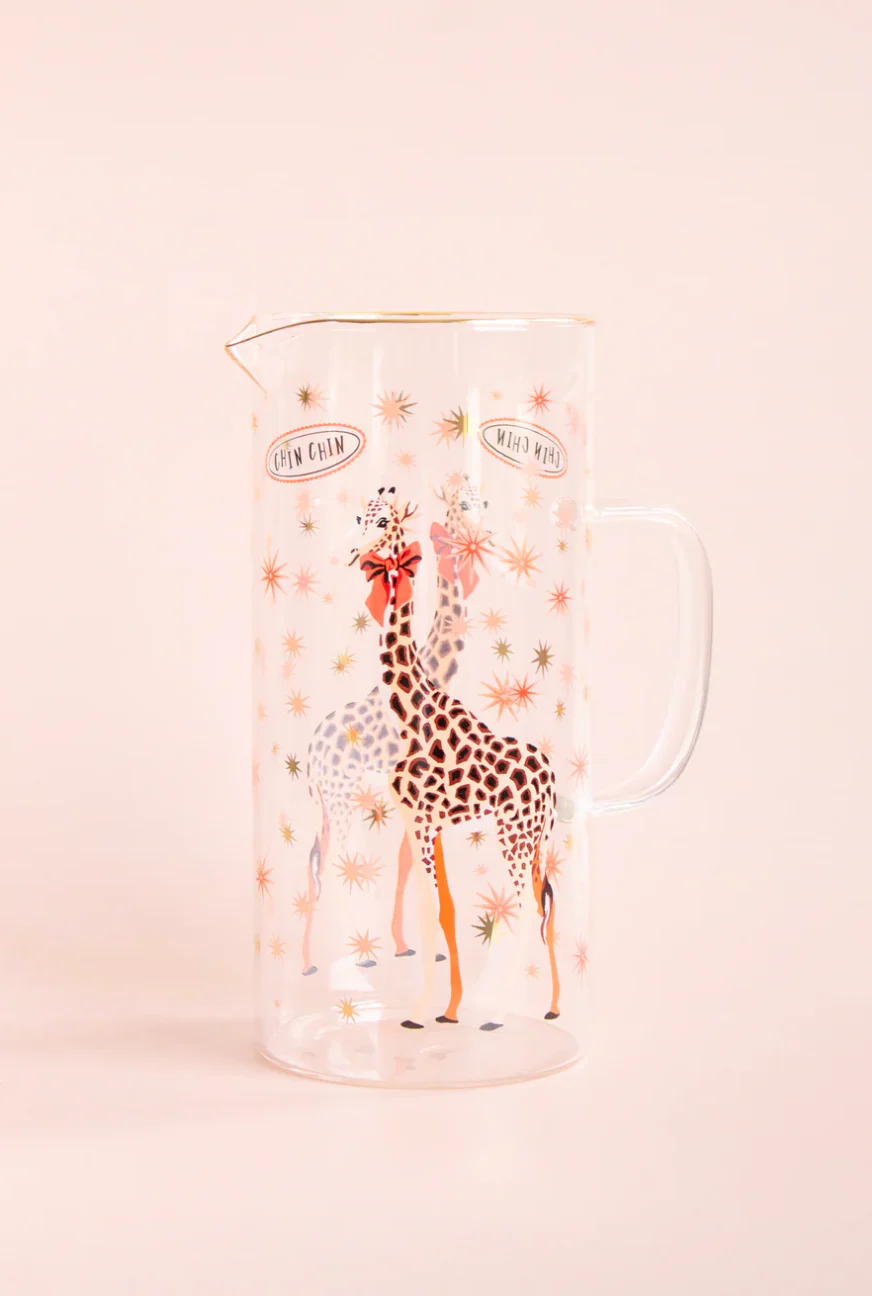 Yvonne Ellen Glass Jug, Giraffe - Image 2