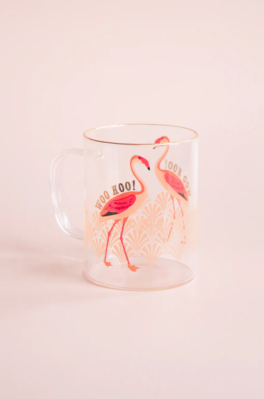 Yvonne Ellen Glass Mug, Flamingo - Image 8