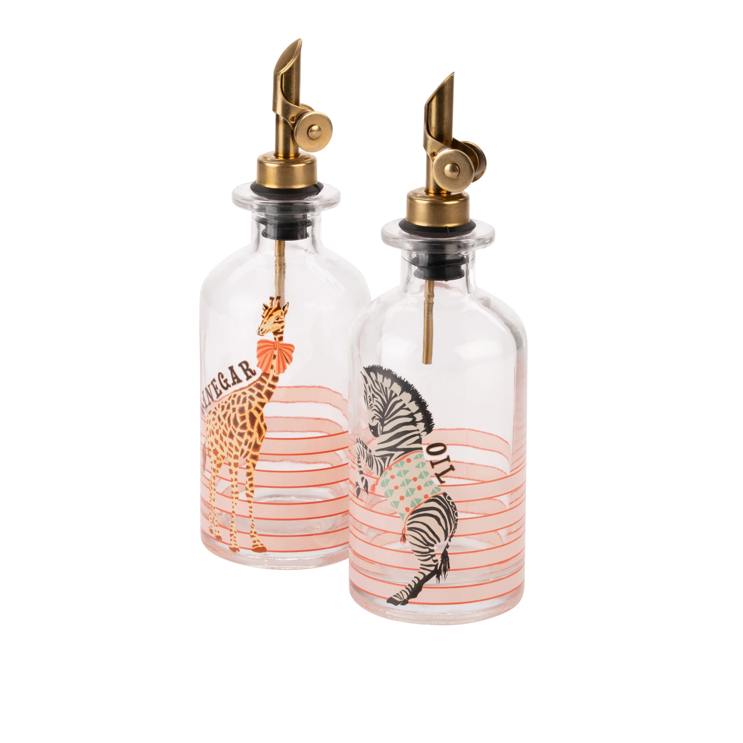 Yvonne Ellen Glass Oil & Vinegar Set, Animal - Image 2