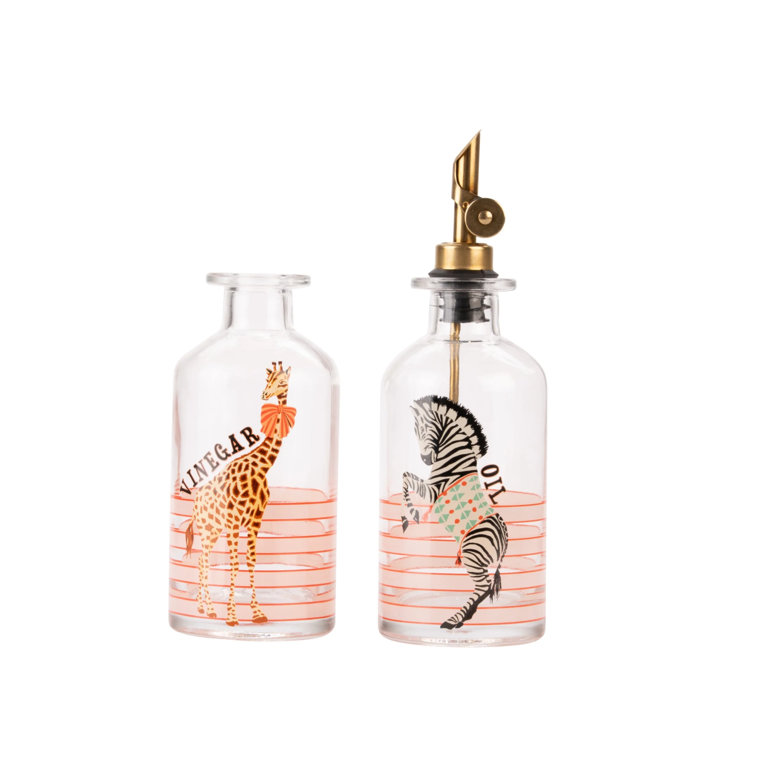 Yvonne Ellen Glass Oil & Vinegar Set, Animal - Image 3