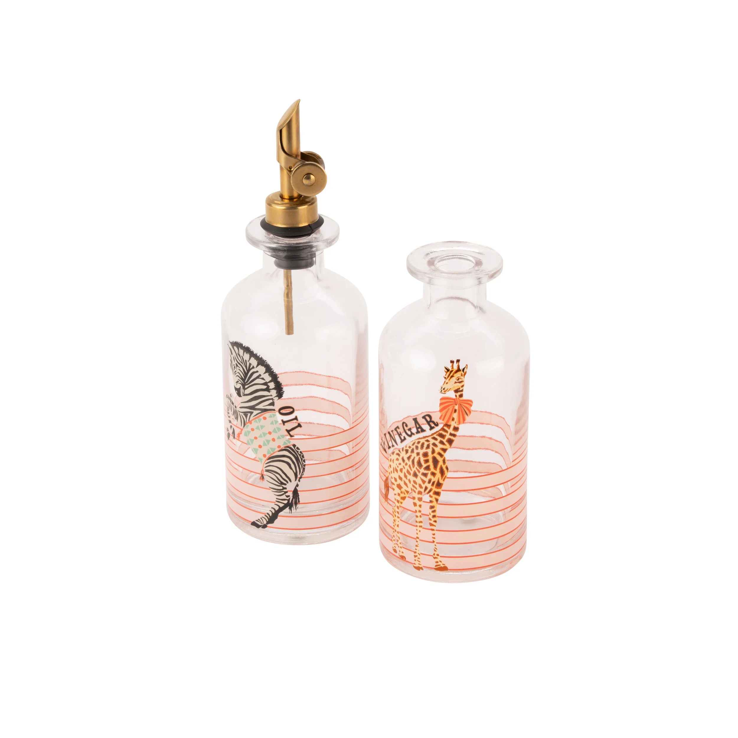 Yvonne Ellen Glass Oil & Vinegar Set, Animal - Image 5
