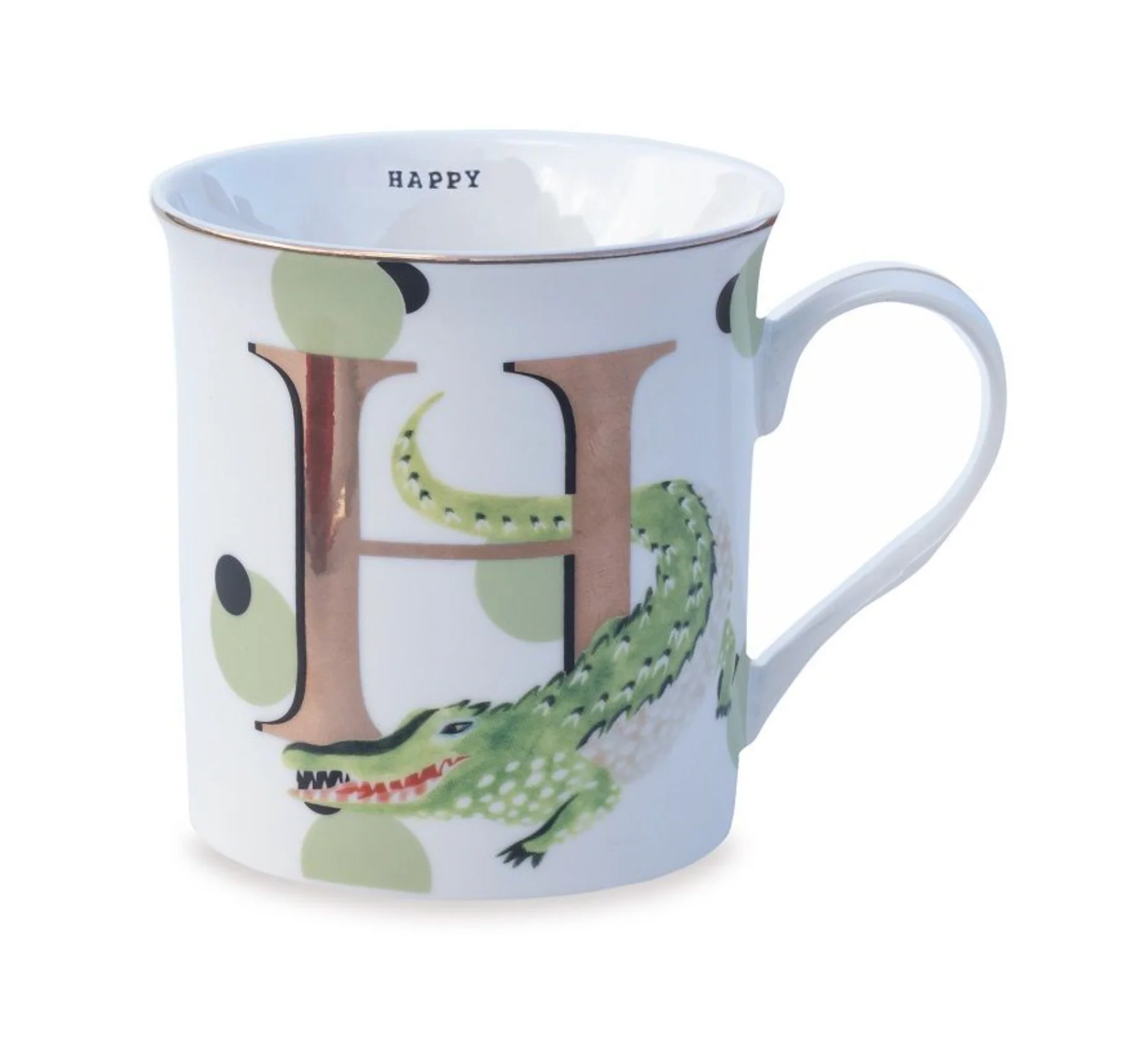 Yvonne Ellen Gold Edition Alphabet Mug Small - Image 41