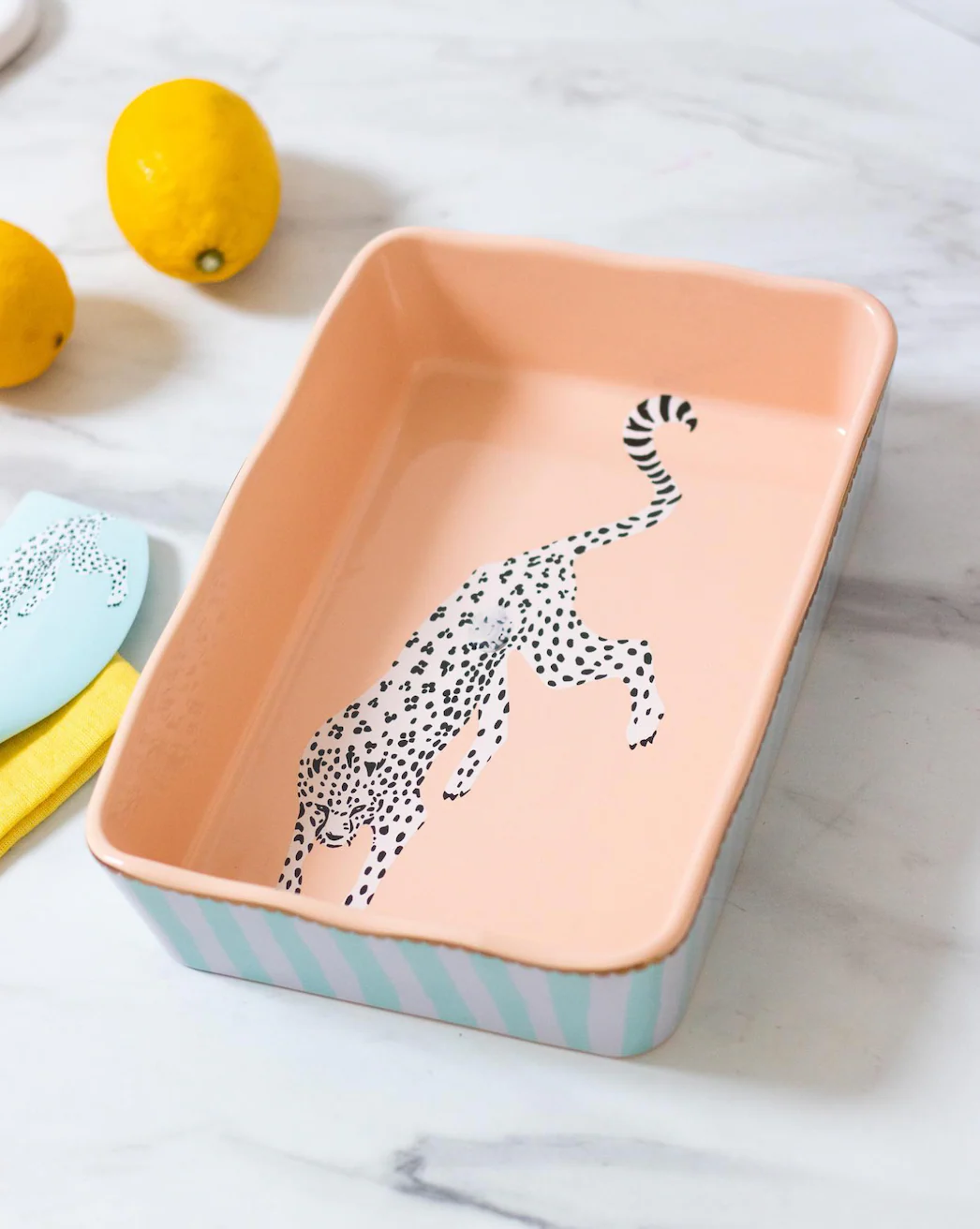 Yvonne Ellen Rectangular Baking Dish, Cheetah (Small) - Image 2
