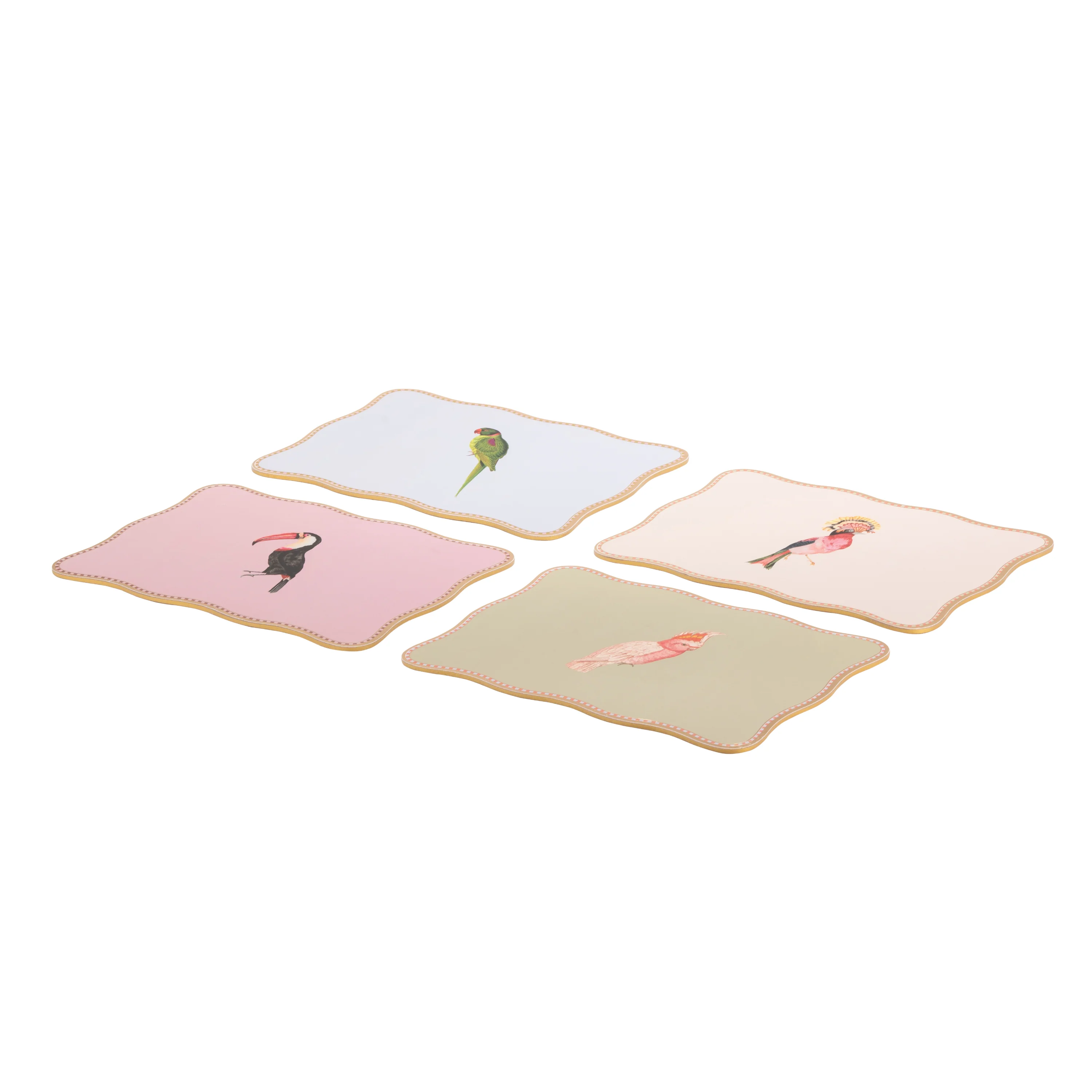 Yvonne Ellen Rectangular Birds Placemats, ( Set Of 4 ) - Image 4