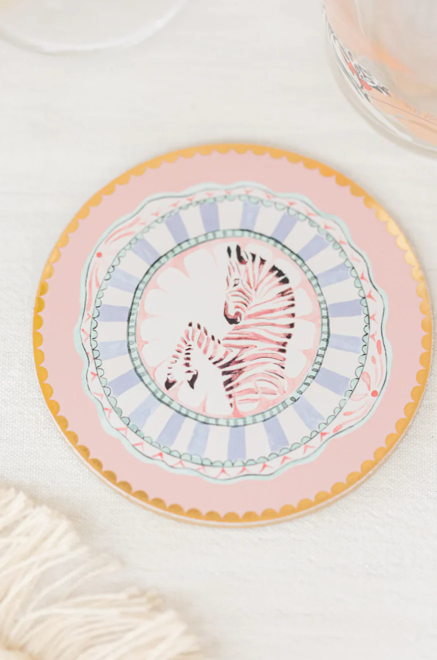 Yvonne Ellen Round Animals Coasters ( Set Of 4 ) - Image 5