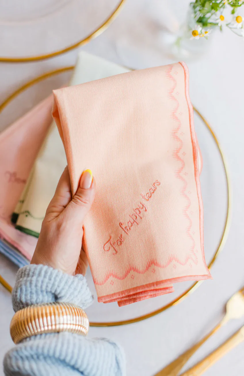 Yvonne Ellen Slogan Embroidered Napkins ( Set Of 4) - Image 3