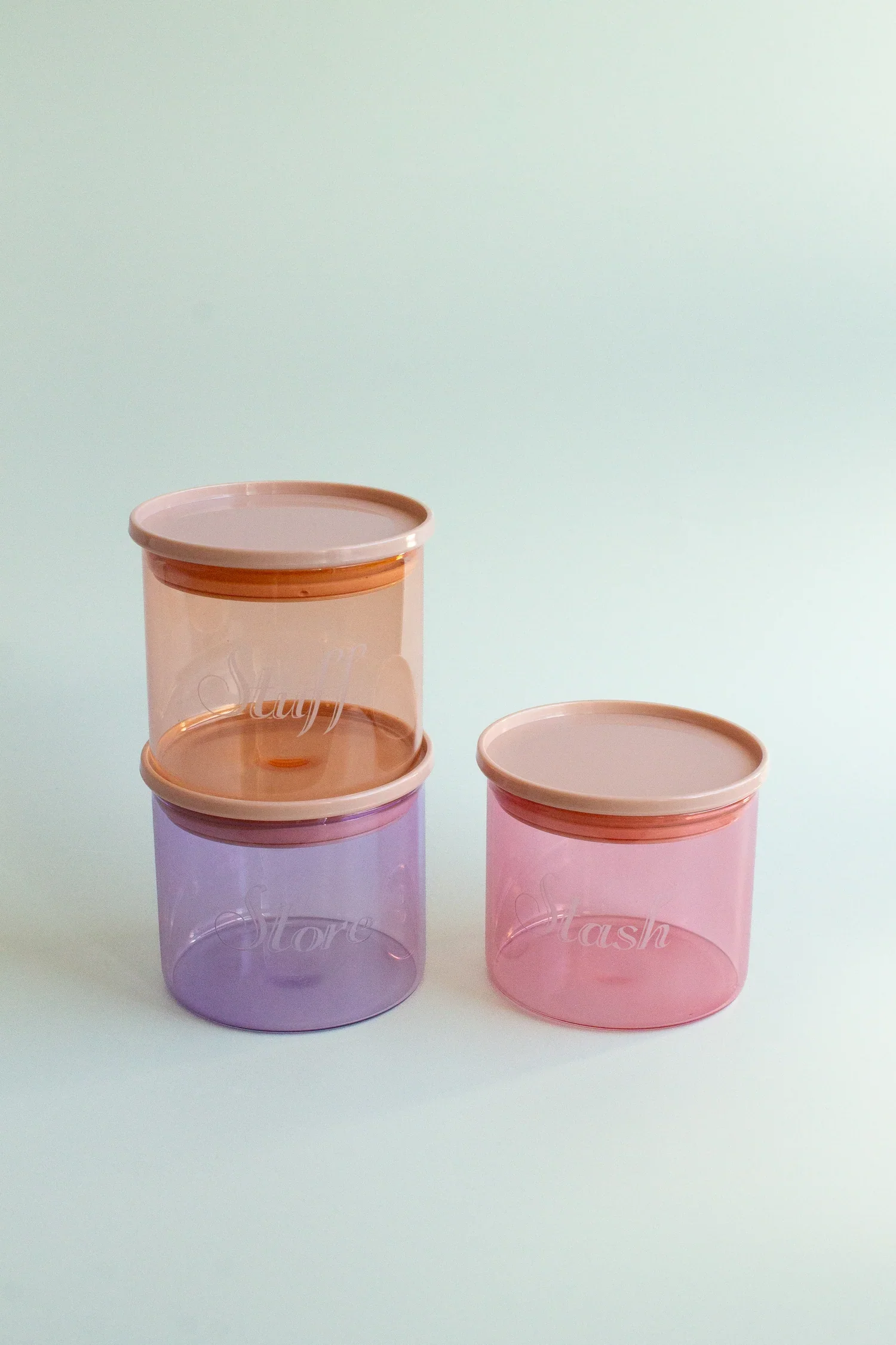 Yvonne Ellen Stacking Glass Storage Jars (Set of 3) - Image 2