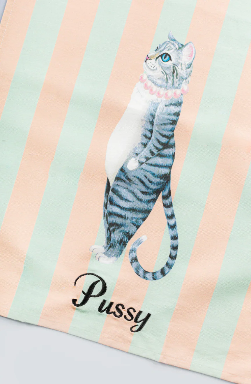 Yvonne Ellen Tea Towels, Pussy Cat - Image 2