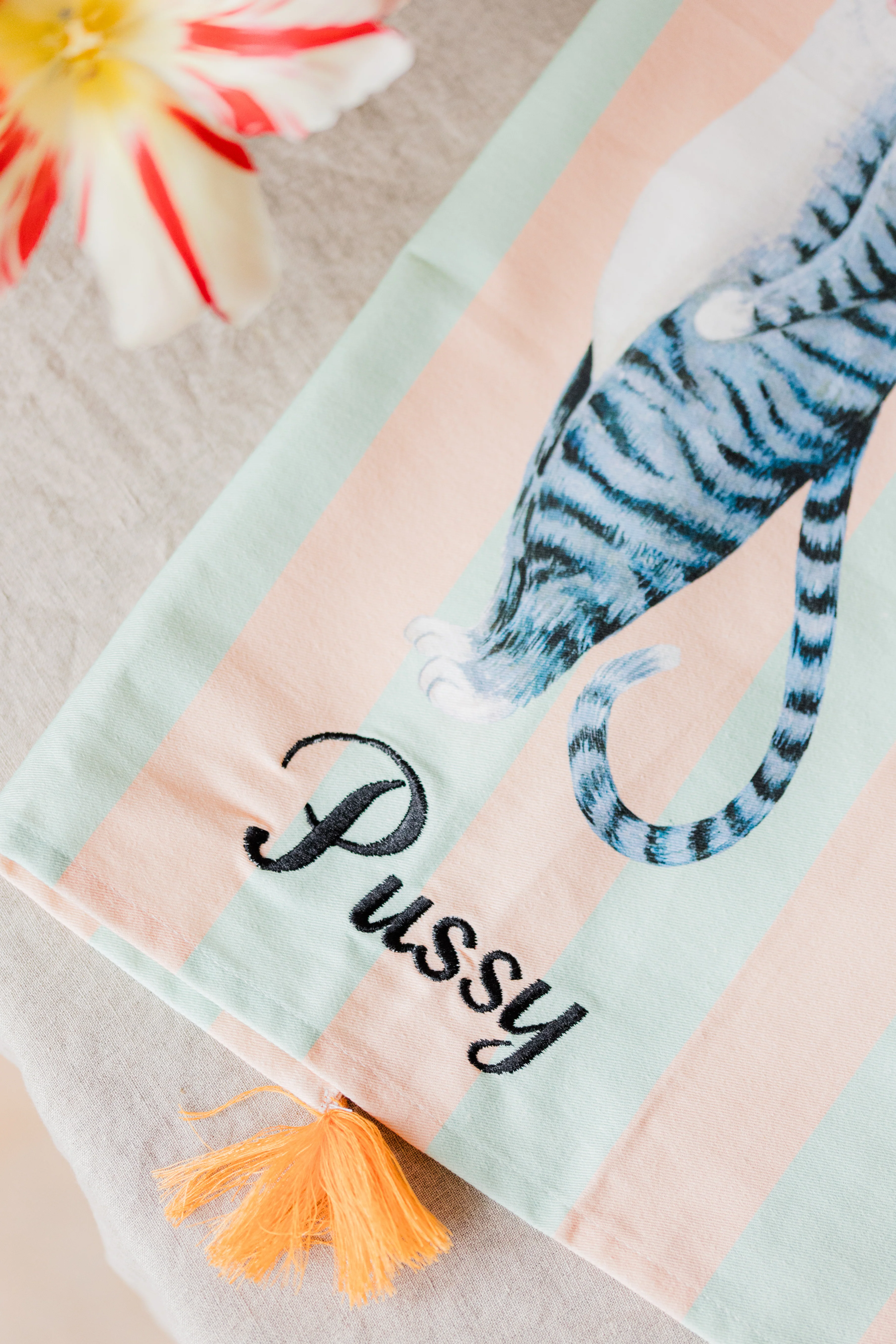 Yvonne Ellen Tea Towels, Pussy Cat - Image 4