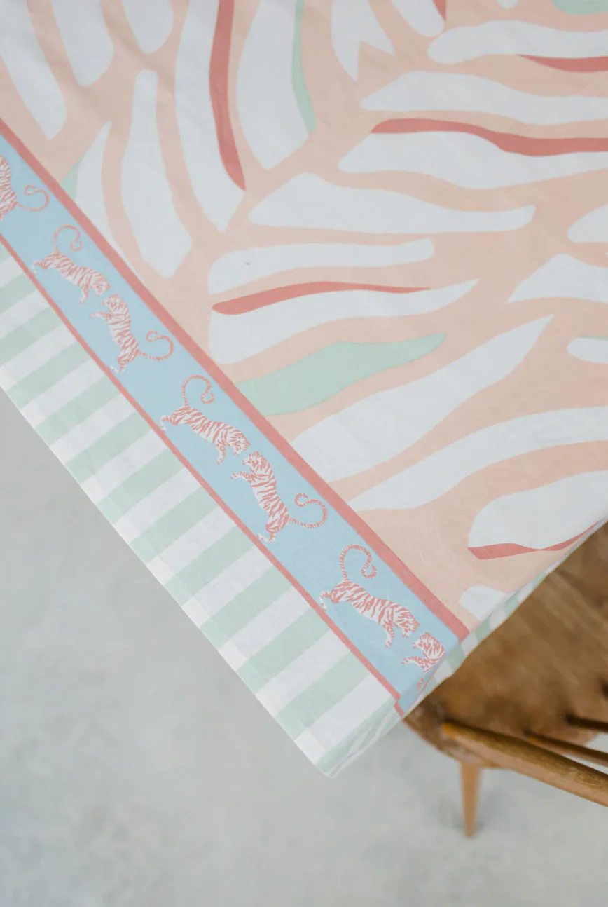 Yvonne Ellen Tiger Cotton Tablecloth - Image 5