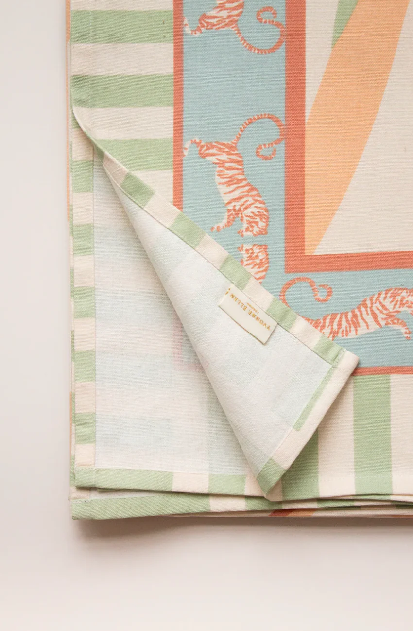 Yvonne Ellen Tiger Cotton Tablecloth - Image 7